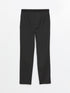 LC Waikiki Women's Extra Tight Fit Straight Trousers with Elastic Waist
